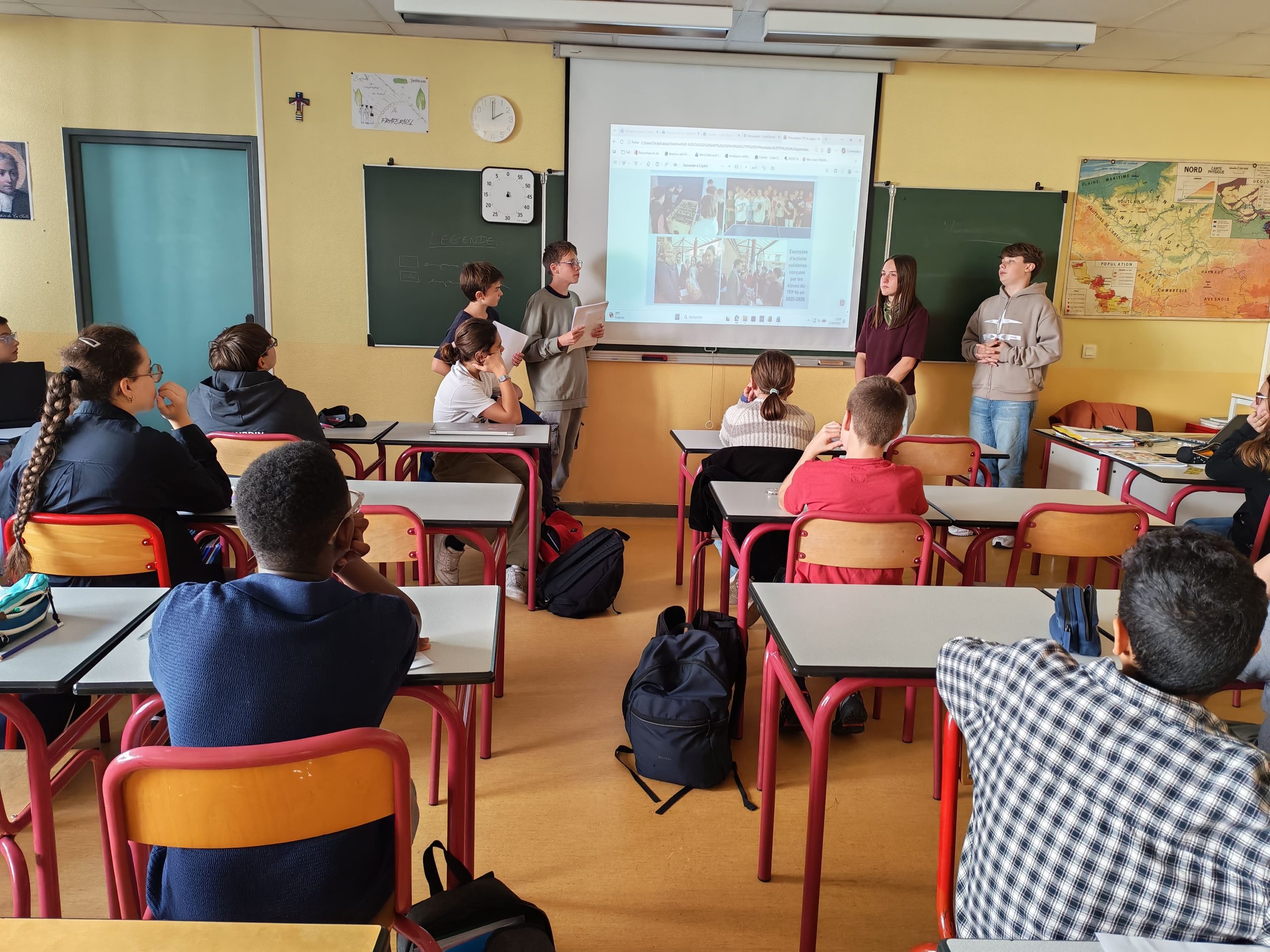 Les 4è mobilisent pour le tfp 5è